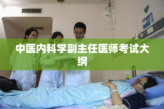 中医内科学副主任医师考试大纲