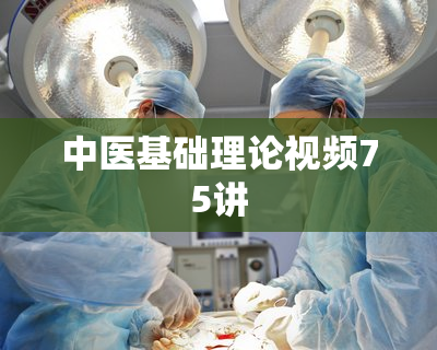 中医基础理论视频75讲