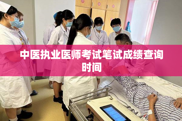 中医执业医师考试笔试成绩查询时间