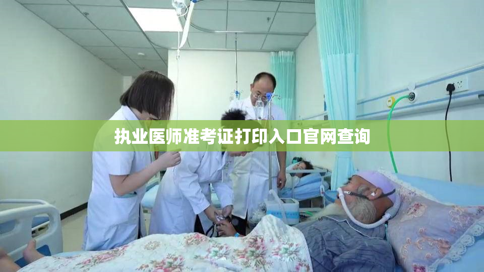 执业医师准考证打印入口官网查询