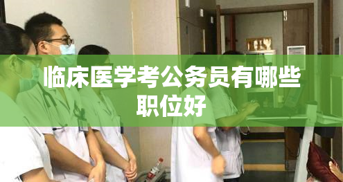 临床医学考公务员有哪些职位好