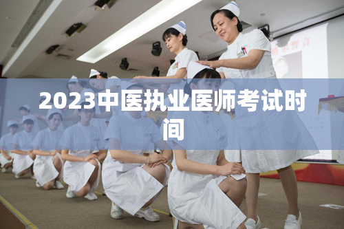 2023中医执业医师考试时间