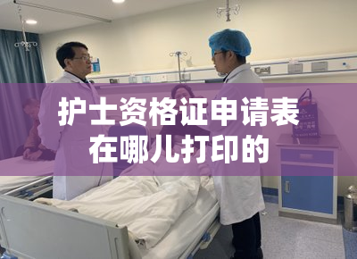 护士资格证申请表在哪儿打印的